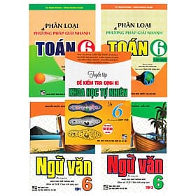 COMBO BỘ SÁCH THAM KHẢO TOÁN - VĂN - KHOA HỌC TỰ NHIÊN LỚP 6 (BÁM SÁT SGK CHÂN TRỜI SÁNG TẠO) - Chà