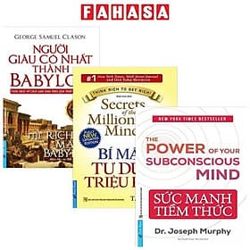 Combo Sách Sức Mạnh Tiềm Thức + Bí Mật Tư Duy Triệu Phú + Người Giàu Có Nhất Thành Babylon - FIRST NEWS