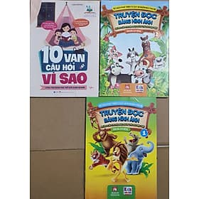 Combo 3 cuốn Bộ Sách Phát Triển Tư Duy Và Ngôn Ngữ Cho bé - Truyện Đọc Bằng Hình Ảnh - 10 Vạn Câu Hỏi Vì Sao - Duy Văn