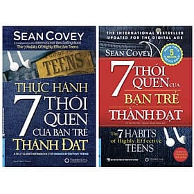 Combo 7 thói quen của bạn trẻ thành đạt + Thực hành 7 thói quen của bạn trẻ thành đạt - Việt Hà