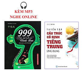 Combo 2 sách 999 bức thư viết cho chính mình song ngữ Trung việt có phiên âm MP3 nghe+ Tuyển tập 600 cấu trúc cố định tiếng Trung ứng dụng - Lâm Tú
