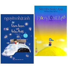 Combo sách Nguyễn Nhật Ánh : Làm bạn với bầu trời + Đảo mộng mơ ( tặng kèm BOOKMARK HAPPY LIFE ) - 