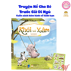 Truyện Kể Cho Bé Trước Giờ Đi Ngủ - Khói Và Xám (Cuốn sách hóm hỉnh về tình bạn, tặng 1 sticker nhân vật) - LionBooks - Di Di