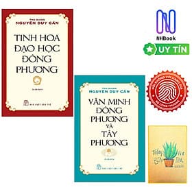 Combo Văn Minh Đông Phương Và Tây Phương và Tủ Sách Triết Học Phương Đông - Tinh Hoa Đạo Học Đông Phương ( Tặng Kèm Sổ Tay ) - Phương Phương