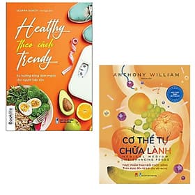 Combo 2 cuốn sách hay về Sức khỏe dành cho người bận rộn: Healthy theo cách trendy + Cơ thể tự chữa lành- Thực phẩm thay đổi cuộc sống - Theo Theobald