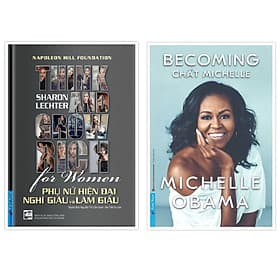 Combo Phụ Nữ Hiện Đại Nghĩ Giàu Và Làm Giàu + BECOMING Chất Michelle - First News - 