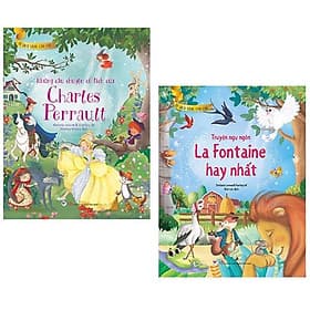 Combo 2 Cuốn: Tủ Sách Vàng Cho Con [Truyện ngụ ngôn La Fontaine hay nhất + Những câu chuyện cổ tích của Charles Perrault] - La Fontaine