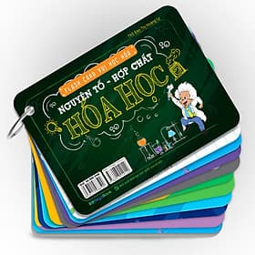 Sách Flashcard Vui Học Hóa: Nguyên Tố - Hợp Chất Hóa Học - Nguyên