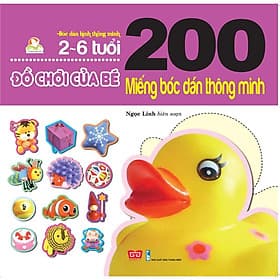 Sách 200 Miếng Bóc Dán Thông Minh - Đồ Chơi Của Bé (2-6 Tuổi) - Minh Minh