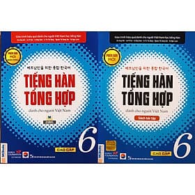 Combo Tiếng Hàn Tổng Hợp Dành Cho Người Việt Nam - Cao Cấp 6 (SGK + SBT) bản 4 màu - Việt Hà