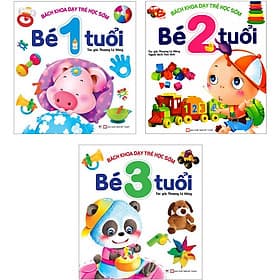 Combo Bộ 3 Cuốn Bách Khoa Dạy Trẻ Học Sớm (Bé Từ 1 - 3 Tuổi): Phát Triển Trí Lực Cho Trẻ 1-3 Tuổi