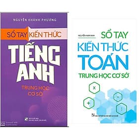 Combo Sổ Tay Kiến Thức Trung Học Cơ Sở Mon Toán+ Tiếng Anh - Minh Trung