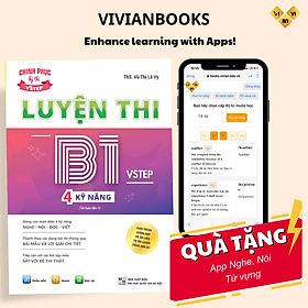 Sách Luyện thi B1 Vstep 4 kỹ năng - Ôn thi chứng chỉ tiếng Anh B1 bậc 3 (bằng B1 tiếng Anh) theo Khung NLNN Việt Nam - Vũ Bằng