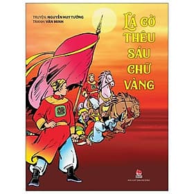 Lá Cờ Thêu Sáu Chữ Vàng - Kim
