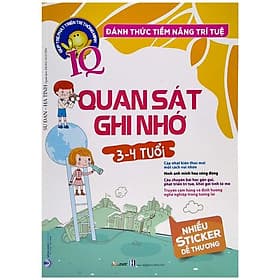 Đánh Thức Tiềm Năng Trí Tuệ - Quan Sát Ghi Nhớ (3-4 Tuổi) - Tri Thức