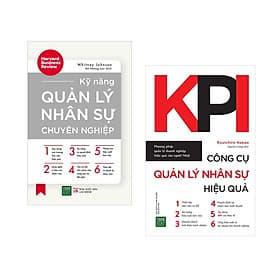 Combo kĩ năng quản trị nhân lưc thông minh: Kỹ năng quản lý nhân sự chuyên nghiệp + KPI Công cụ quản lý nhân sự hiệu quả - Minh Minh