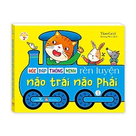 Sách cho bé - Hỏi Đáp Thông Minh - Rèn Luyện Não Trái Não Phải - Tập 1 - Sách tương tác - Dành cho trẻ 3+ - Minh Thông