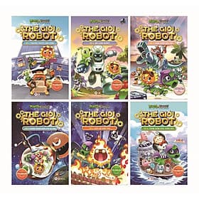 COMBO Trái Cây Đại Chiến Zombie - Thế Giới Robot (Trọn bộ 6 tập) - Hú