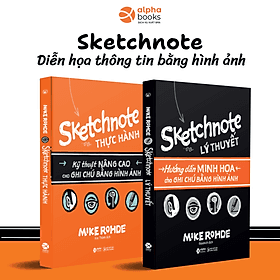 Combo Trọn Bộ Sketchnote - Ghi chép bằng hình ảnh ( Sketchnote Lý Thuyết + Sketchnote Thực hành ) - Thu