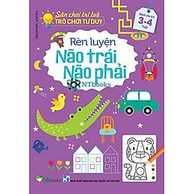 Sân Chơi Trí Tuệ: Trò Chơi Tư Duy - RÈN LUYỆN NÃO TRÁI, NÃO PHẢI - Dành cho trẻ 3-4 tuổi - G