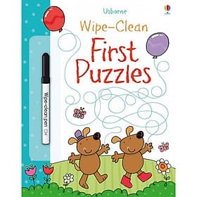 Sách tẩy xóa tiếng Anh - Wipe-Clean First Puzzles - Usborne Publishing Ltd