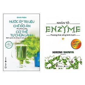Combo 2Q: Nước Ép Trị Liệu Và Chế Độ Ăn Theo Phương Pháp Cơ Thể Tự Chữa Lành + Nhân tố Enzyme - Phương Thức Sống Lành Mạnh - Phương Hà