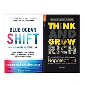 Combo Cuộc Dịch Chuyển Đại Dương Xanh + 13 Nguyên Tắc Nghĩ Giàu Làm Giàu - Think And Grow Rich - NG.UYÊN