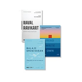 Combo Sách - ĐỌC ĐỂ DẪN ĐẦU (Naval Ravikant + Balaji Srinivasan + Read Write Own)