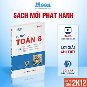Sách Tự Học Toán Lớp 8 - chương trình sách giáo khoa mới kết nối tri thức, cánh diều, chân trời sáng tạo Moonbook - Chà