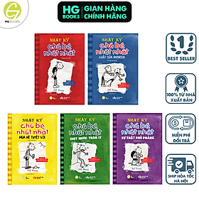 Combo 5 tập Nhật Ký Chú Bé Nhút Nhát bản Tiếng Việt - Diary Of A Wimpy Kid