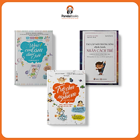 Sách PANDABOOKS combo 3 cuốn Wow con làm được rồi+Tạo lập định hình nhân cách trẻ+Trò chơi trải nghiệm - WOW