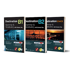 Combo 3 Cuốn Destination Grammar & Vocabulary B1, B2, C1&C2 (Kèm Đáp Án) - Nha Nha