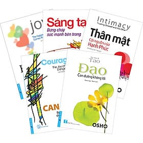 Combo Bộ 5 Cuốn Sách Của Tác Giả Osho: Hạnh Phúc Tại Tâm + Đạo Con Đường Không Lối + Sáng Tạo Bừng Cháy Sức Mạnh Bên Trong + Can Đảm Biến Thách Thức Thành Sức Mạnh + Thân Mật Cội Nguồn Của Hạnh Phúc - Tri Thức