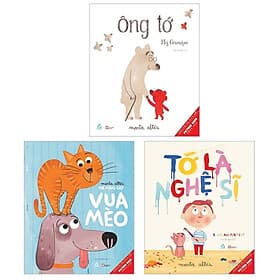 Combo Ehon Song Ngữ: I Am An Artist - Tớ Là Nghệ Sĩ + My Grandpa - Ông Tớ + The King Cat - Vua Mèo - La Vũ