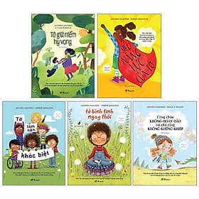 Sách Bộ 5 Cuốn "Công Dân Nhí Văn Minh": Tớ Bình Tĩnh Ngay Thôi + Tớ Làm Nên Khác Biệt + Siêu Năng Lực Của Tớ + Tớ Giữ Niềm Hy Vọng + Công Chúa Không-Hoàn-Hảo Và Chú Rồng Không-Khủng-Khiếp - Minh Minh