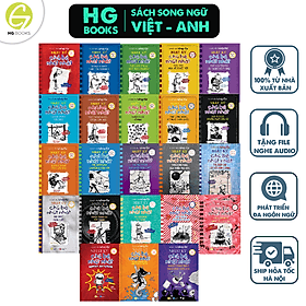 Sách: TRỌN BỘ Nhật Ký Chú Bé Nhút Nhát (series Diary of a Wimpy kid) - Song ngữ Việt-Anh - 23 cuốn - Song Giang