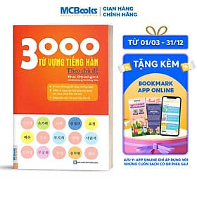 Sách 3000 Từ Vựng Tiếng Hàn Theo Chủ Đề - HAN