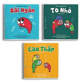 Sách Ehon Nhật Bản - Combo 3 cuốn Phép so sánh diệu kỳ - Dành cho trẻ từ 2 tuổi