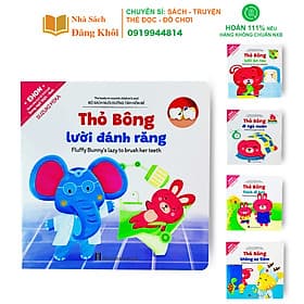 Ehon Thỏ Bông Bộ Sách Nuôi Dưỡng Tâm Hồn Cho Bé Song Ngữ Anh Việt - bộ 5 cuốn - An