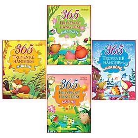 Combo Sách Truyện Thiếu Nhi 365 Truyện Kể Hằng Đêm( 4 cuốn) - Minh Minh