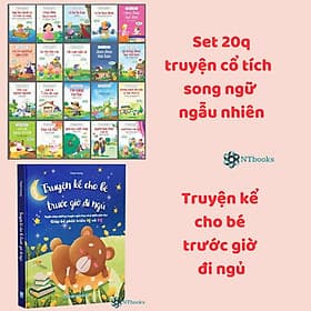 Set 20 Quyển Truyện Cổ Tích Ngẫu Nhiên Hay Cho Bé +Truyện Kể Cho Bé Trước Giờ Đi Ngủ - Di Di