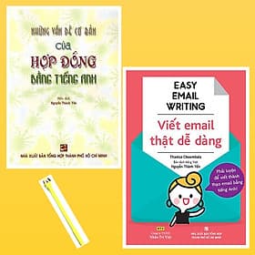 Combo Easy Email Writing - Viết Email Thật Dễ Dàng và Những Vấn Đề Cơ Bản Của Hợp Đồng Bằng Tiếng Anh ( Tặng Kèm Viết) - Việt An