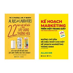 Combo Kế Hoạch Marketing Trên Một - Trang - Giấy + 22 Quy Luật Bất Biến Trong Xây Dựng Thương Hiệu - Thương Thương