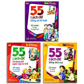 Combo 3 cuốn: 55 cách để sống có kỷ luật, sống tích cực, sử dụng tốt ngôn ngữ cơ thể - Minh Minh