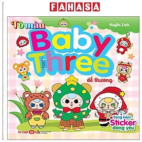 Tô Màu Baby Three Dễ Thương - Việt Thư