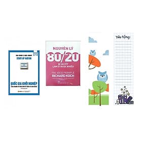Combo Sách Kinh Tế Hay: Quốc Gia Khởi Nghiệp + Nguyên Lý 80/20 - Bí Quyết Làm Ít Được Nhiều - - NG.UYÊN