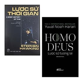 Combo 2 Cuốn Sách Hay Nhất : Homo Deus: Lược Sử Tương Lai + Lược Sử Thời Gian - Nhã Nam