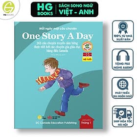 One Story A Day CUỐN 1 : 365 câu chuyện phát triển IQ, EQ cho bé - Bản song ngữ tặng kèm file nghe - Song Phát