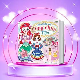 Sách thời trang Công chúa - Sách bóc dán sticker cho bé gái - Gã
