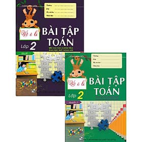 Combo 2 Quyển Vở Ô Li Bài Tập Toán Lớp 2 ( Dùng Chung cho các Bộ Sách Giáo Khoa hiện Hành ) - Khoa